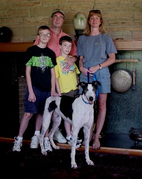 Family Adopt Greyhound Crossroads